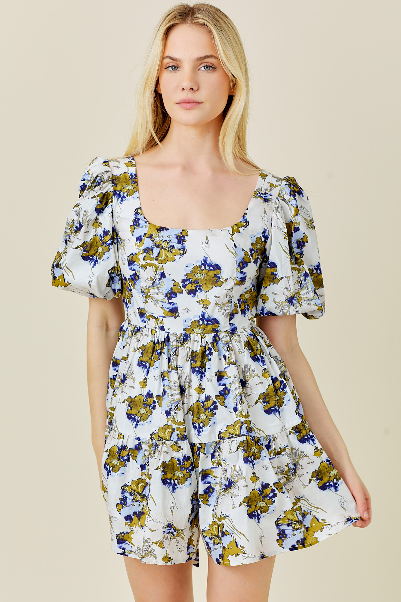Floral Print Romper