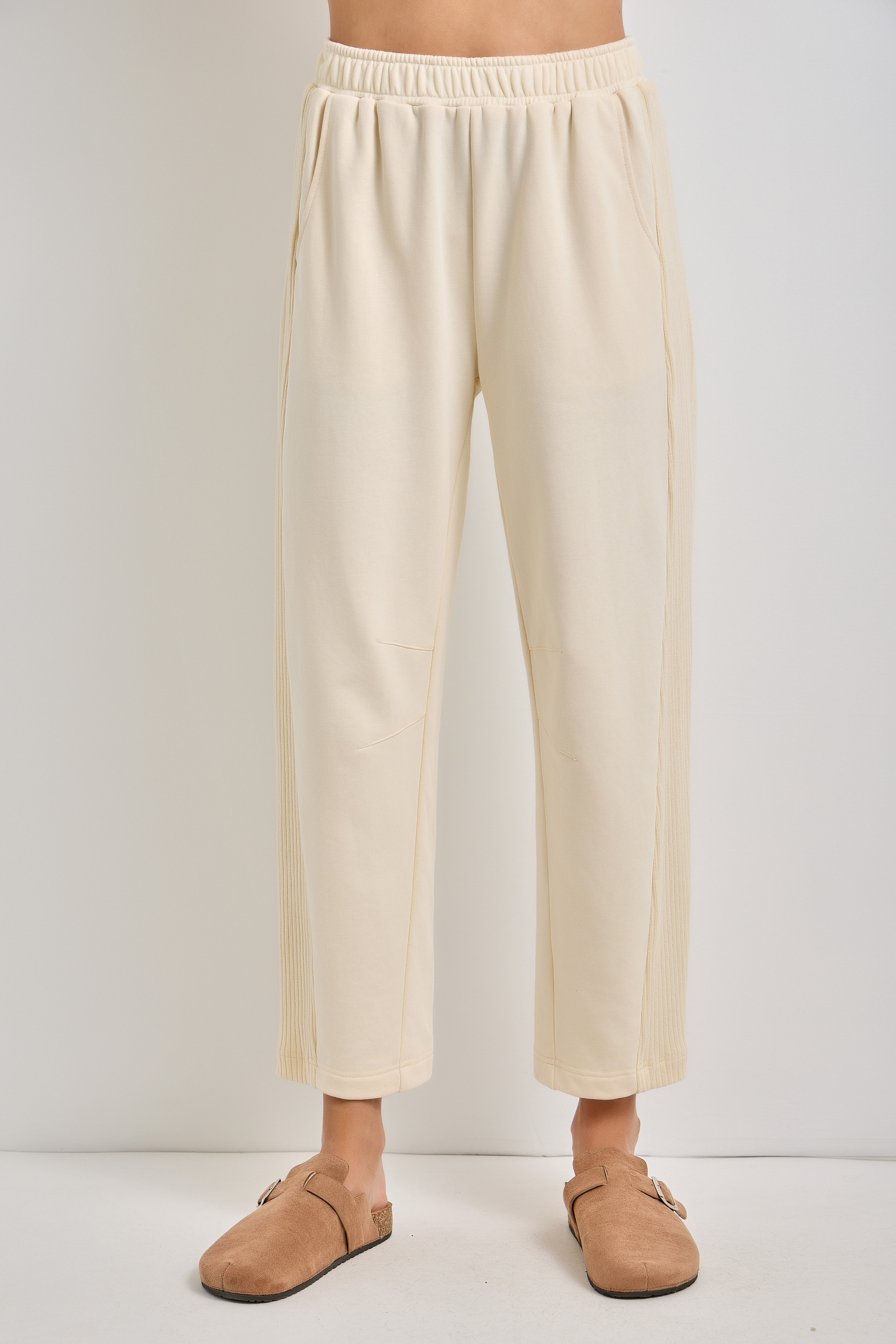 French Terry Elastic Waist Pants