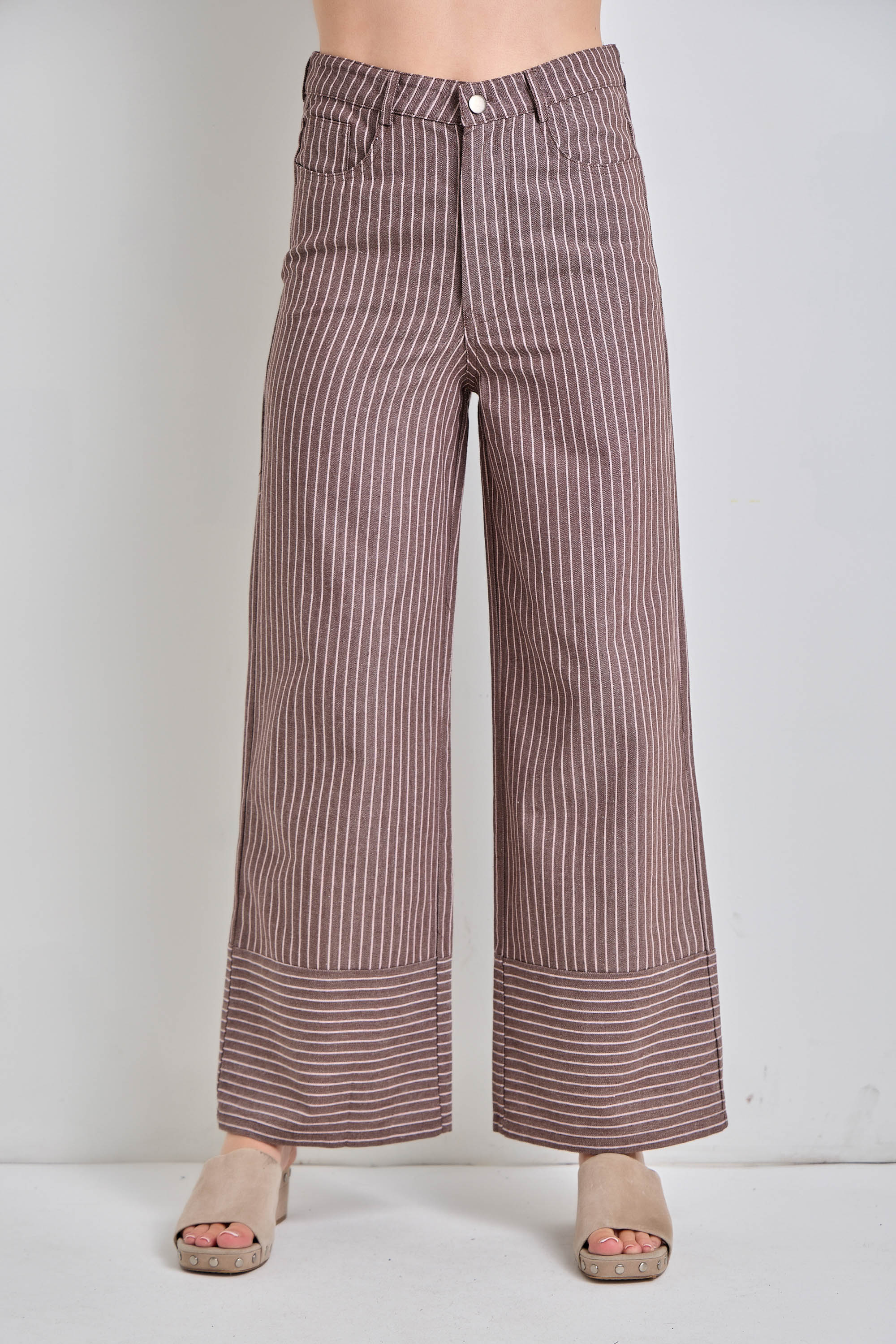 Plus Size Pin Stripe Pants