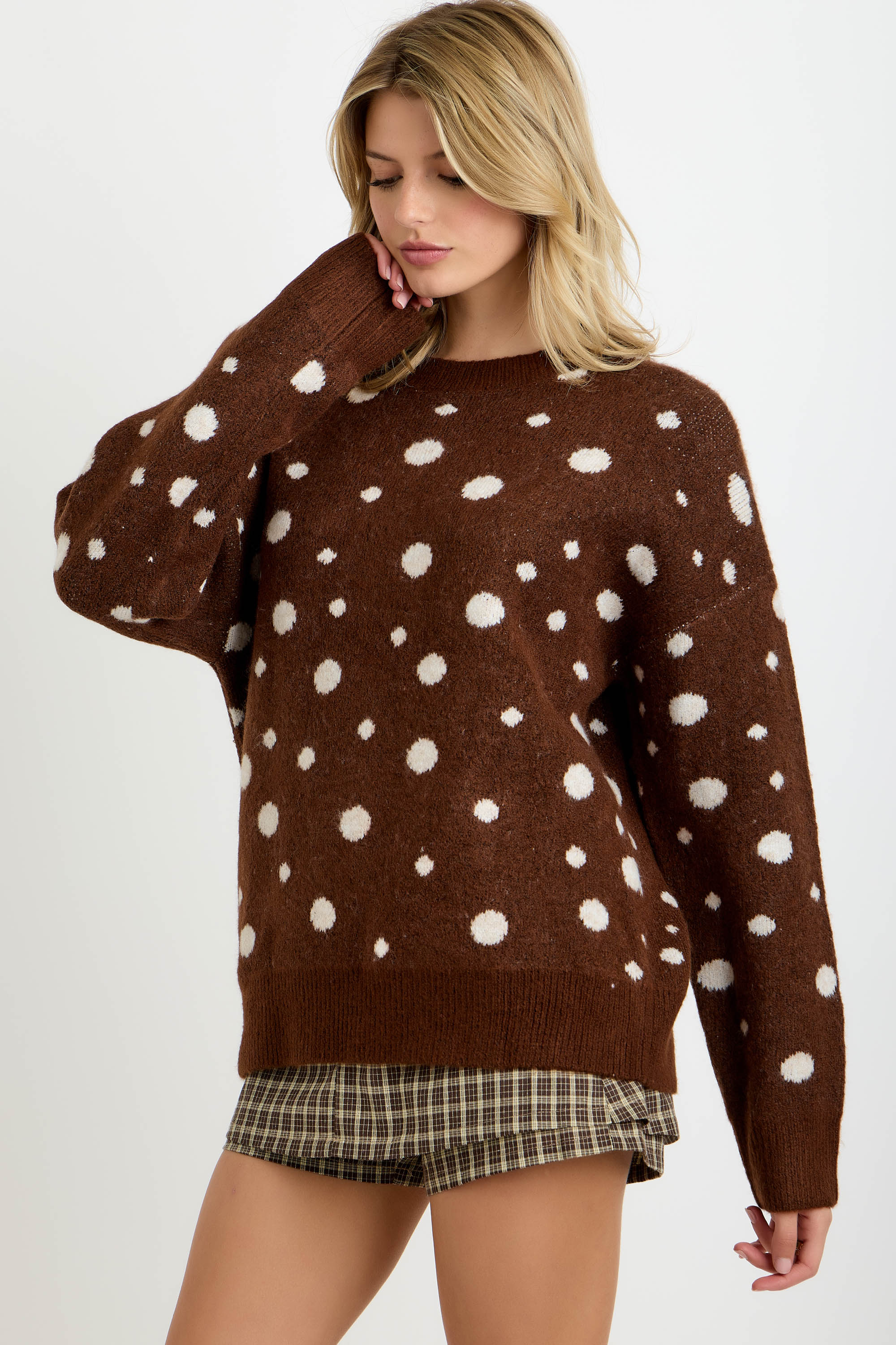 Dot Knit Sweater
