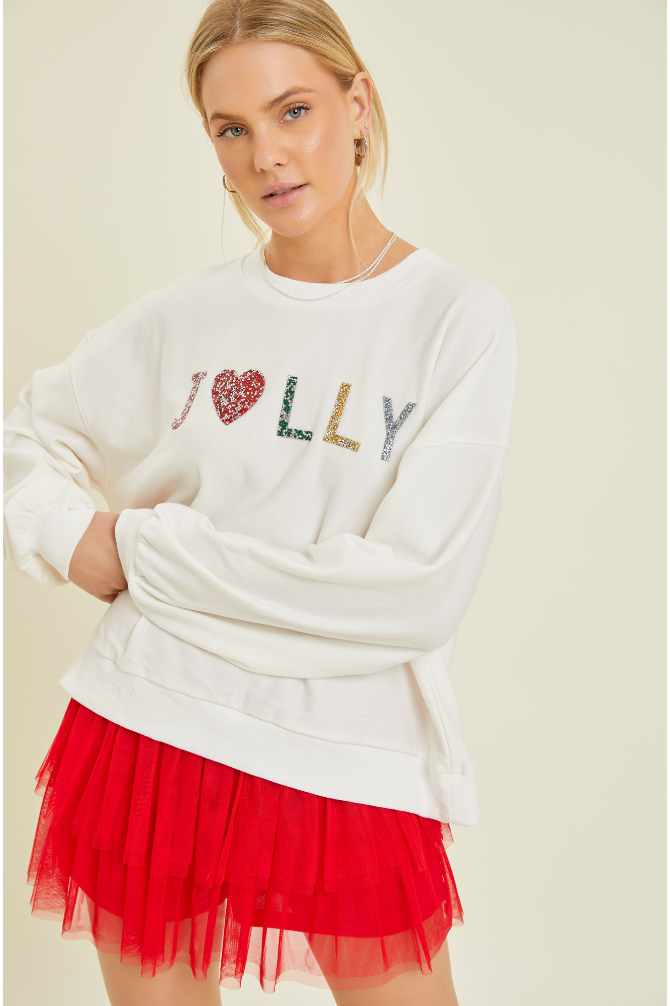 Embellished Crewneck