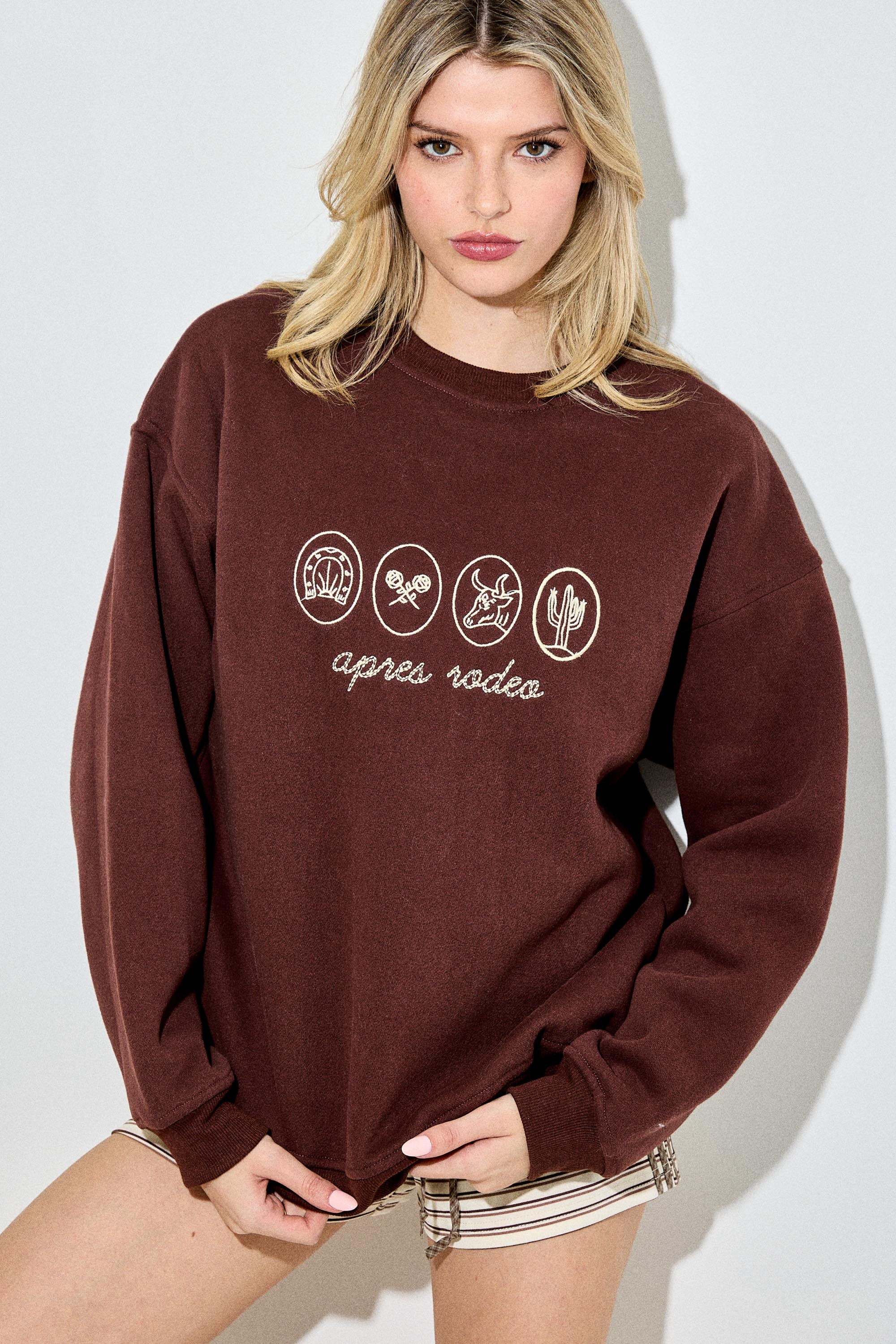 Western Embroidered Sweatshirts