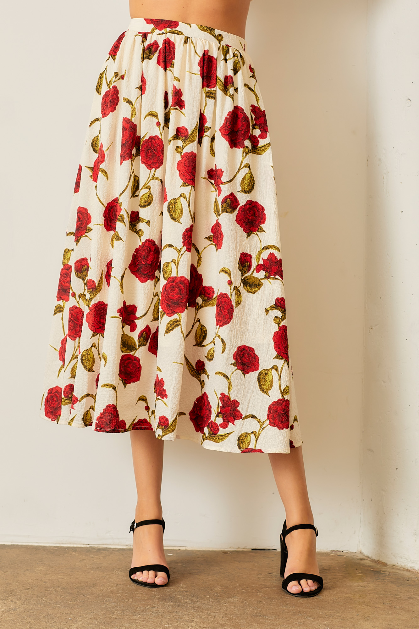 Floral Print Teired Skit