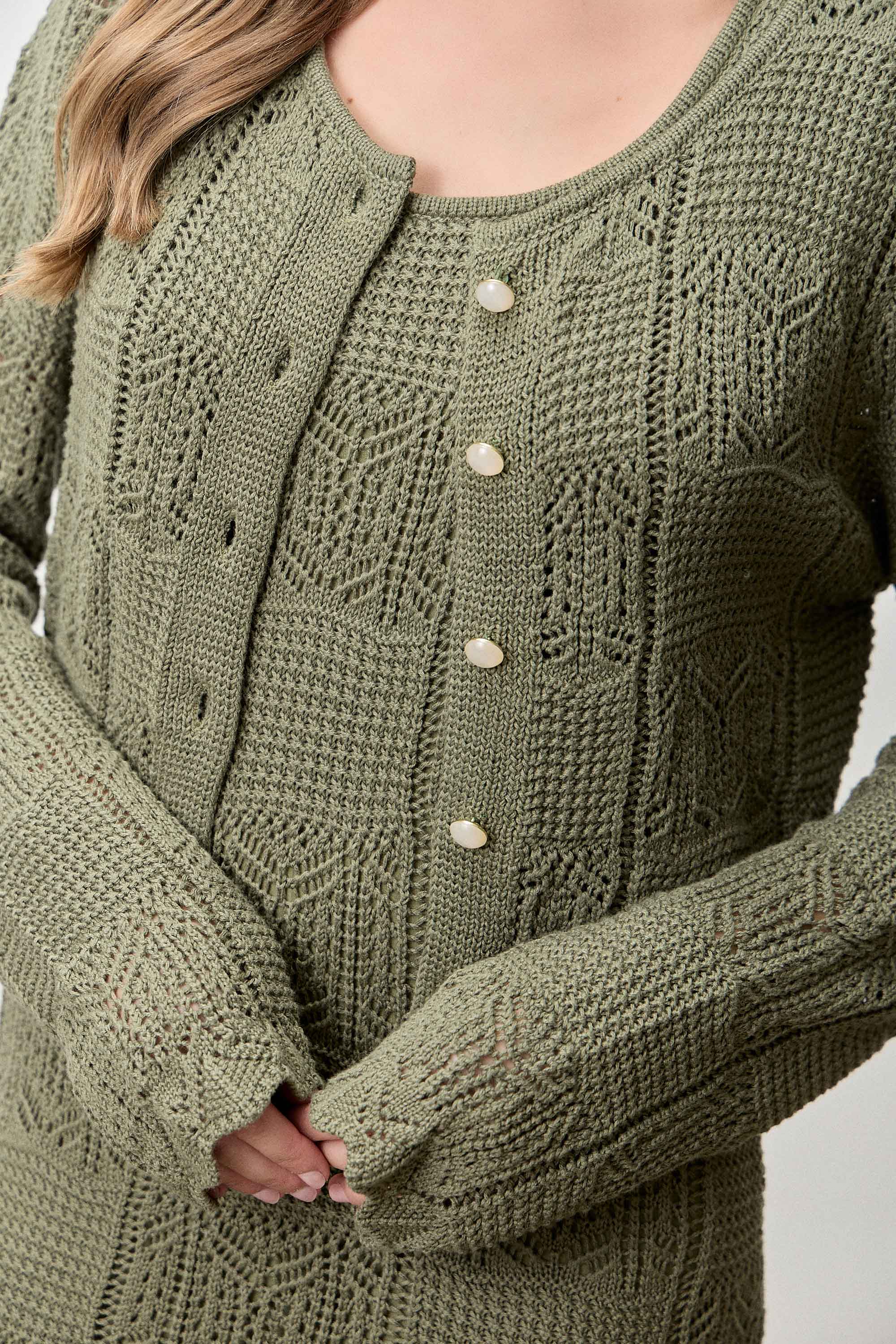 Button Up Knit Cardigan