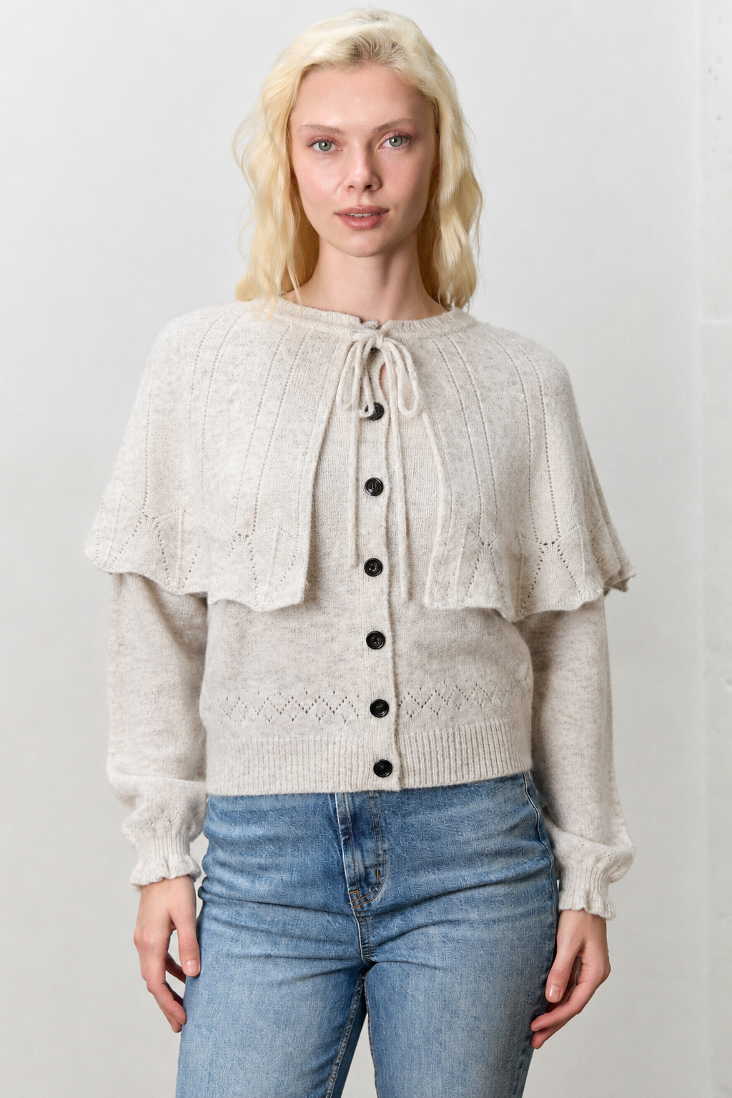 Poncho Detail Cardigan